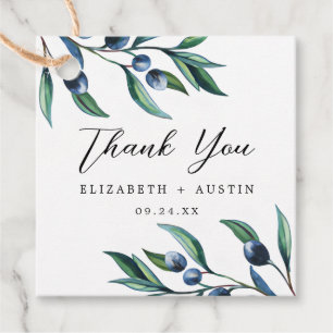 Etiquetas Para Lembrancinhas Watercolor Olive Branch