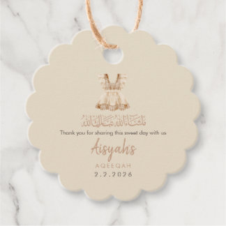 Etiquetas Para Lembrancinhas Watercolor Pink Baby Clothes Aqeeqah Round Favor 