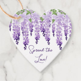 Etiquetas Para Lembrancinhas Watercolor Wisteria Wedad Espalhando O Script Love