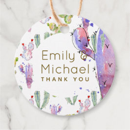 Etiquetas Para Lembrancinhas Watrercolor Cactos Fiesta Obrigado Nomeado Favor