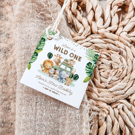 Etiquetas Para Lembrancinhas Wild One 1st Birthday Safari Animals