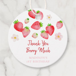 Etiquetas Para Lembrancinhas Wild Strawberry Berry Sweet Birthday