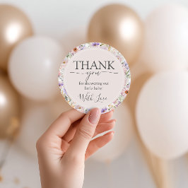 Etiquetas Para Lembrancinhas Wildflower Baby Shower Favor Tags