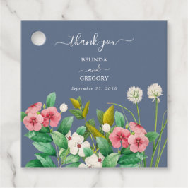 Etiquetas Para Lembrancinhas Wildflower Periwinkle Dusty Blue Weding