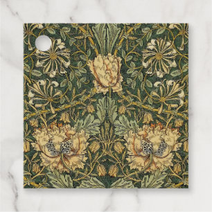 Etiquetas Para Lembrancinhas William Morris Honeysuckle Verde Amarelo