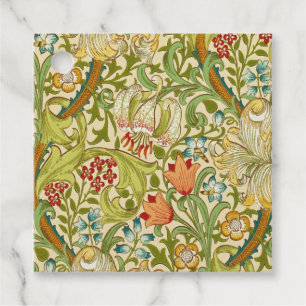 Etiquetas Para Lembrancinhas William Morris Ouro Lily Vintage Pré-Raphaelite