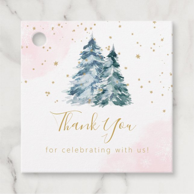 Etiquetas Para Lembrancinhas Winter Onederland (Frente)