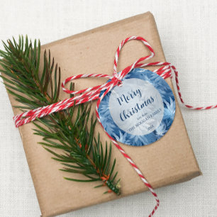 Etiquetas Para Lembrancinhas Winter Wonderland Blue Frosty