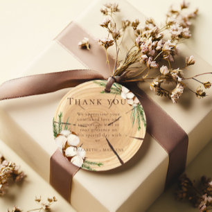 Etiquetas Para Lembrancinhas Wooden De Casamento Russo Elegante E Chic Obrigado