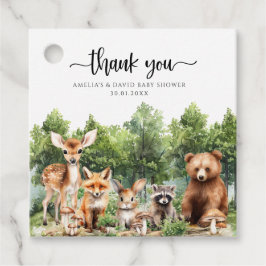 Etiquetas Para Lembrancinhas Woodland Adventure Green Forest Obrigado