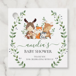 Etiquetas Para Lembrancinhas Woodland Chic Greenery Forest Animal Obrigado