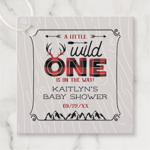 Etiquetas Para Lembrancinhas Xadrez Rústica de Wild One Boys Lumberjack Chá d