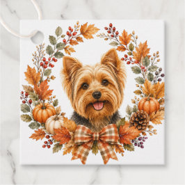 Etiquetas Para Lembrancinhas Yorkshire Terrier Outono
