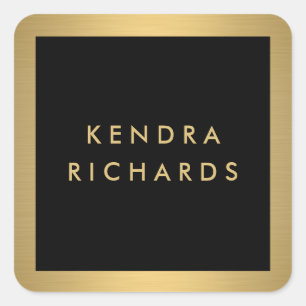 Etiquetas para logotipos com nome Dourado Glam