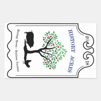 Etiquetas para logotipos do History Acres