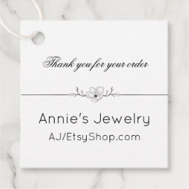 Etiquetas para pequenas empresas em preto e branco