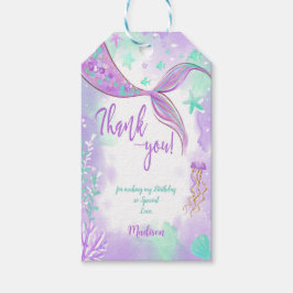 Etiquetas para presente de Sereia