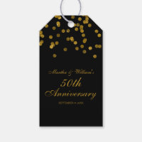 Etiquetas para presentes de 50 anos de Confetti Pr