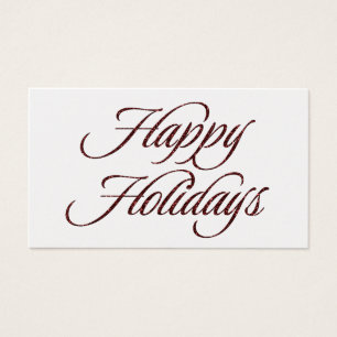 Etiquetas para presentes de feriados felizes com b