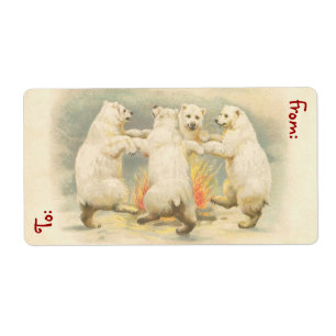 Etiquetas para presentes de natais vintages - Gran