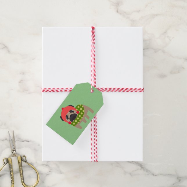 Etiquetas para presentes de Natal (Com cordão)