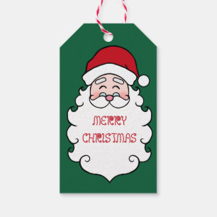 Etiquetas para presentes de Natal do Papai Noel Ve
