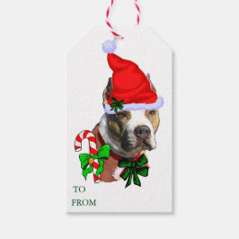 Etiquetas para presentes de Natal em Pit Bull