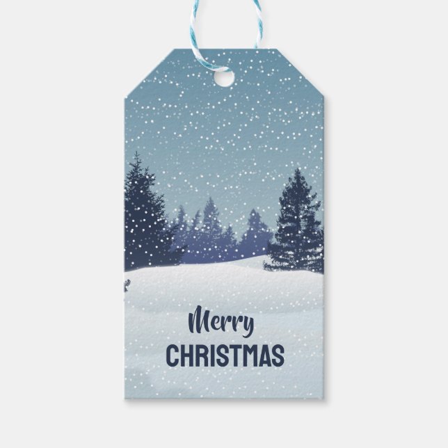 Etiquetas para presentes de Natal feliz (Frente)