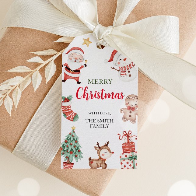 Etiquetas para presentes de Natal feliz (Merry Christmas Gift Tags)