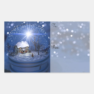 Etiquetas para presentes de Natal no planeta Starl