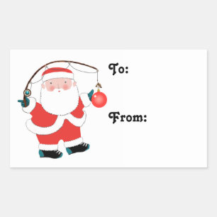 Etiquetas para presentes de pescador