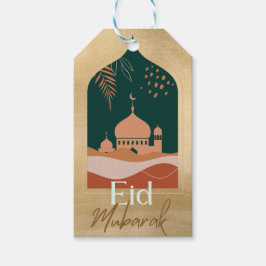 Etiquetas para presentes do Eid Mubarak da Aquarel