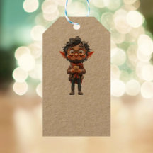 Etiquetas para presentes do Elf Kraft de Natal