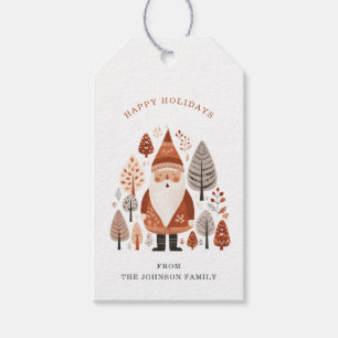 Etiquetas para presentes do Papai Noel de Natal Nó