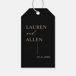 Etiquetas para presentes Douradas de casamento pre