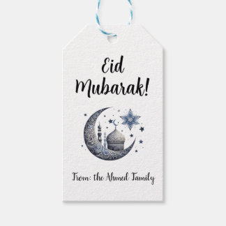 Etiquetas para presentes Eid Mubarak personalizada