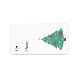Etiquetas para presentes na árvore de Natal