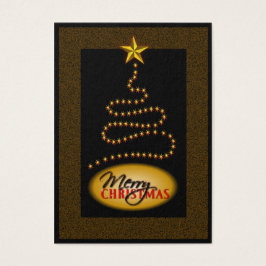 Etiquetas para presentes na árvore de Natal Dourad