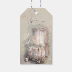 Etiquetas para presentes no berço de bebê azul chi