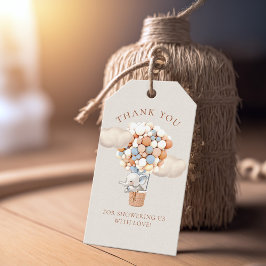 Etiquetas para presentes no Chá de fraldas do balã