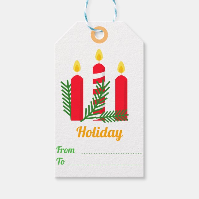 Etiquetas para presentes no Natal elegantes (Frente)