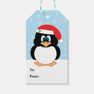 Etiquetas para presentes no Pinguim Natal