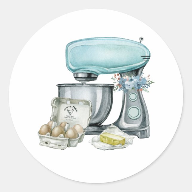 Etiquetas para produtos de aquarela de padaria (Frente)