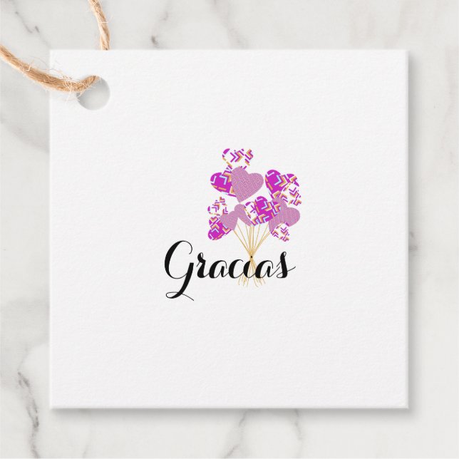 Etiquetas Para Recuerdos Tarjetas agradecimiento (Frente)
