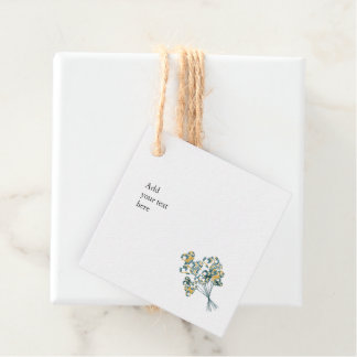 Etiquetas para regalos con globos geométr