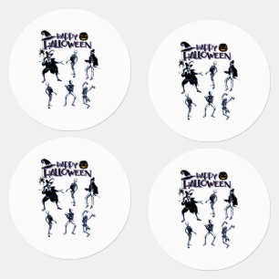 Etiquetas Partido Skeletons Assustador