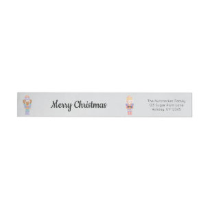 Etiquetas Pastel Nutcracker Feliz Natal
