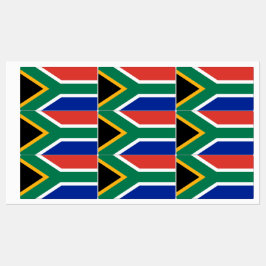 Etiquetas Patrióticas com bandeira da África do Su