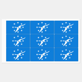 Etiquetas Patrióticas com bandeira de Corpus Chris