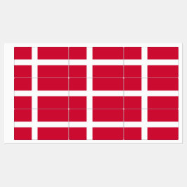 Etiquetas Patrióticas com pavilhão da Dinamarca